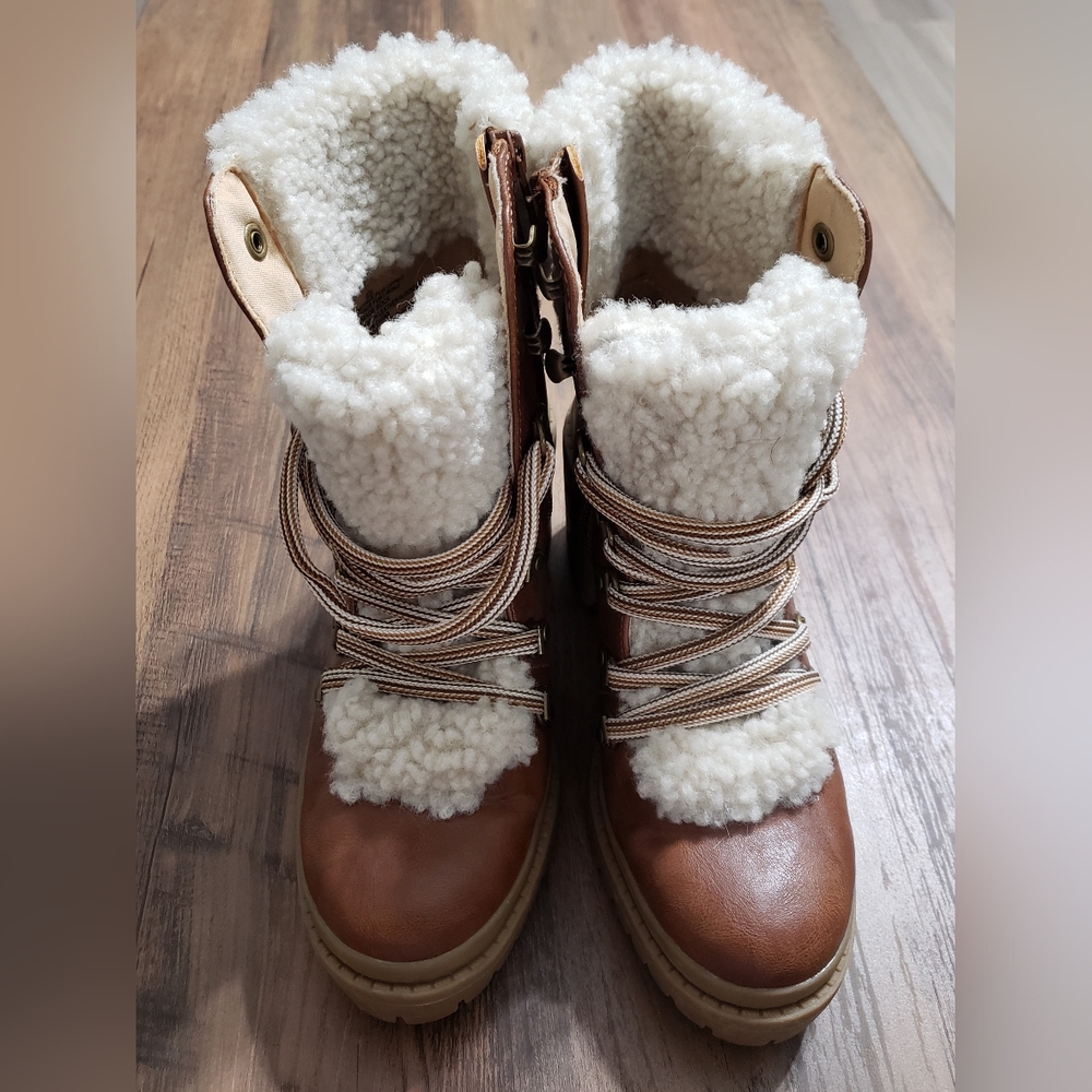 Universal Thread Brown Shearling Boots - image 7